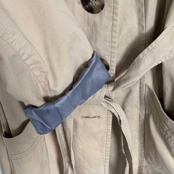 Old Navy Women's Tan Mid-Weight Trench Coat with Belt XL - Picture 8 of 16